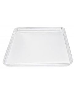 Zanduco White Fiberglass Market Tray 17.75" x 12.75"