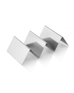 Omcan 47349 8" x 4" x 2" Stainless Steel Taco Holder with 3 to 4 Slots