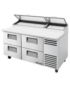 True TPP-AT-67D-4-HC 67" Four Drawer Refrigerated Pizza Prep Table