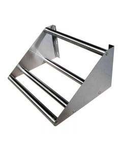 Omcan 36" Wall Mounted Stainless Steel Tubular Rack Shelf 15" X 36" X 11.25"