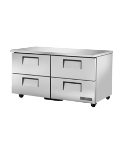 True TUC-60D-4-HC 60" Undercounter Refrigerator with Four Drawers