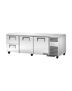 True TUC-93D-2 93" Extra Deep Undercounter Refrigerator with Two Doors and Two Drawers