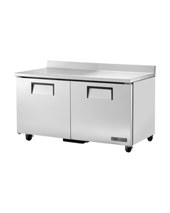 True TWT-60F-HC 60" Two Door Worktop Freezer - 15.5 cu. ft.