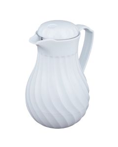 Vollrath SwirlServe Hot-N-Cold 42 oz Beverage Server - White 52160