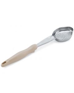 Vollrath 3 oz One Piece Heavy-Duty Color Coded Spoodle - Oval Bowl - Ivory - 3OZ 6422335