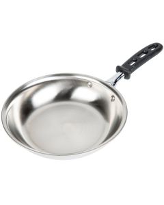 Vollrath Tribute® 3-Ply 8" Fry Pan with Natural Finish and TriVent® Silicone Handle