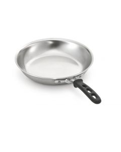 Vollrath Tribute® 3-Ply 14" Fry Pan with Natural Finish and TriVent® Silicone Handle