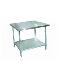 Zanduco Stainless Steel Worktable 30" X 48" with undershelf - Heavy-Duty