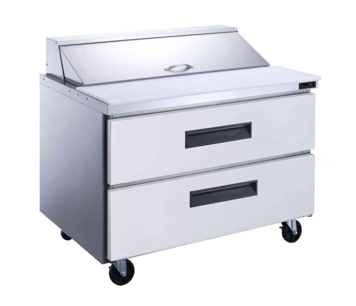 Dukers DSP36-15M-D2 36" Commercial Mega Top Refrigerated Prep Table - USA
