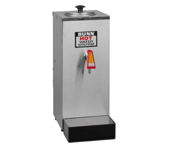 Bunn OHW Stainless Steel Hot Water Dispenser with 2.37L Tank Capacity and Drip Tray - 120V, 02550.6000 - CA