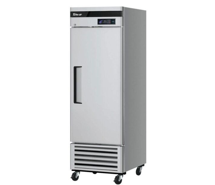 Turbo Air TSR-23SD-N6 Super Deluxe 27" Bottom Mounted Solid Door Reach-In Refrigerator with LED Lighting - CA