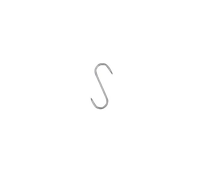 Omcan Stainless Steel "S" Hook - 2.4" x 1/8" - CA