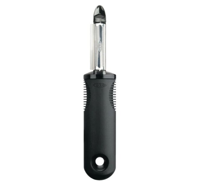 OXO Good Grips 7" Stainless Steel Serrated Peeler - 1061242BK - CA