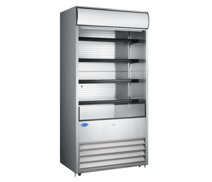 Zanduco 36" Grab-and-Go Open Refrigerated Floor Self-Serve Display Case with 520L Capacity - 120V, 1340W - CA