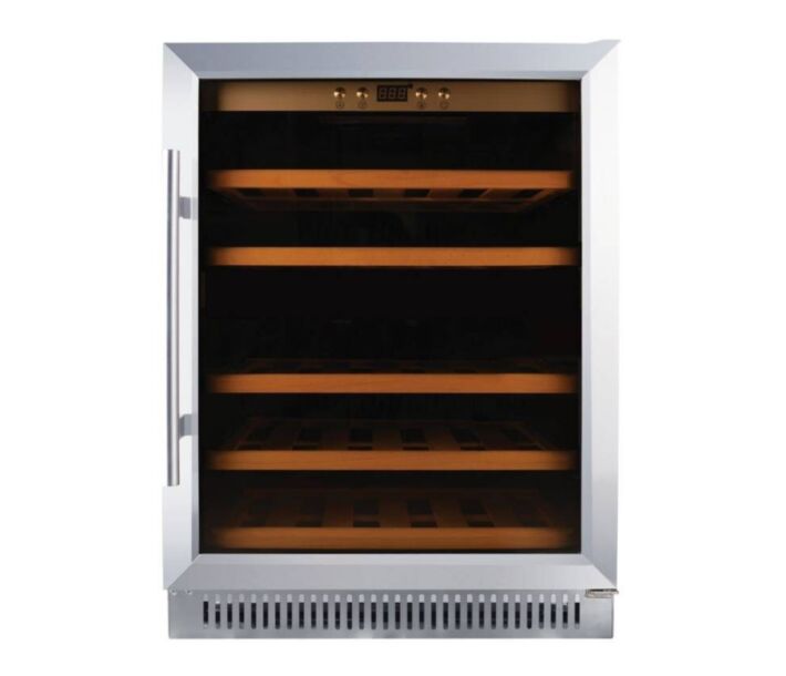 Zanduco 23" Single Zone Wine Cooler with 51 Bottle Capacity and Stainless Steel Door - 115V, 103W - CA