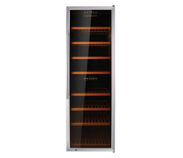 Zanduco 27" Dual Zone Wine Cooler with 181 Bottle Capacity and Stainless Steel Door - 115V, 160W - CA