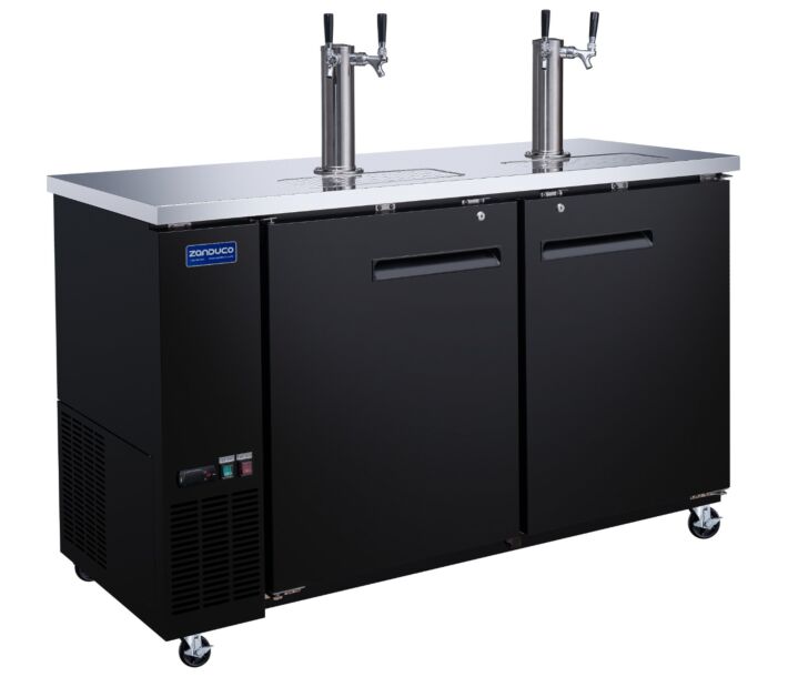 Zanduco 61" Two-Door Kegerator/Beer Dispenser with 2 Taps and 446L Capacity - 115V - USA