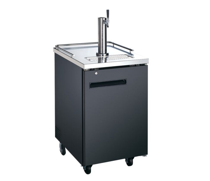Zanduco 24" Single Solid Door Kegerator with 1 Tap - Beer Dispenser - 6.5 cu.ft. Capacity - USA