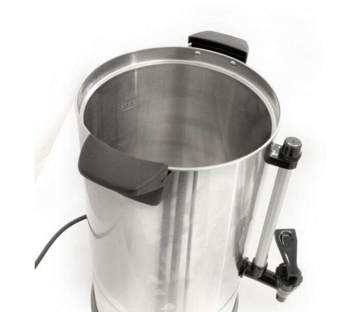 Omcan 9.6 L / 2.5 Gallon Stainless Steel Coffee Percolator 65 Cup - CA