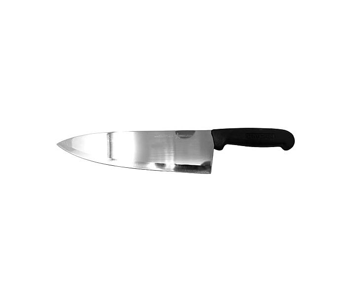 Omcan 10" Medium Cook Knife with Polypropylene Handle - Black - USA