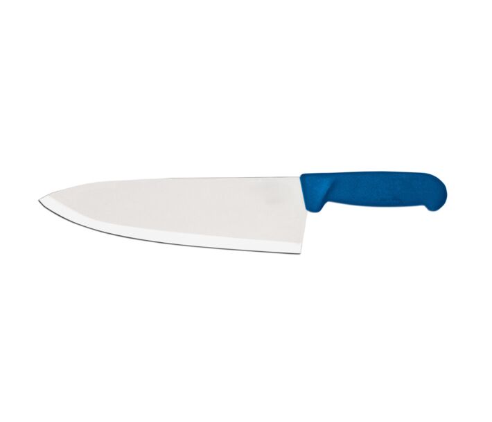 Omcan 10" Medium Cook Knife with Polypropylene Handle - Blue - CA