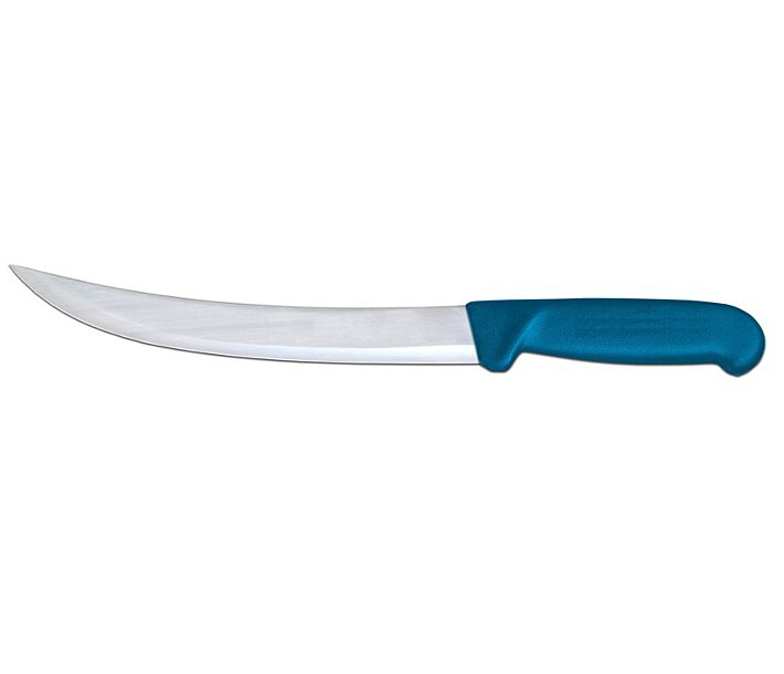Omcan 8" Breaking Knife with Blue Polypropylene Handle - CA