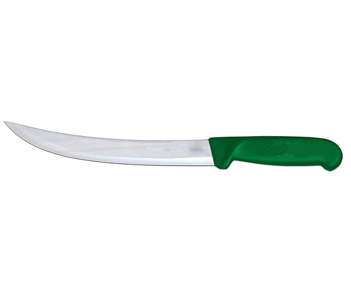 Omcan 8" Breaking Knife with Green Polypropylene Handle - CA