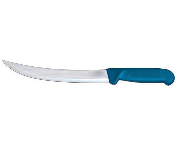 Omcan 10" Breaking Knife with Blue Polypropylene Handle - USA