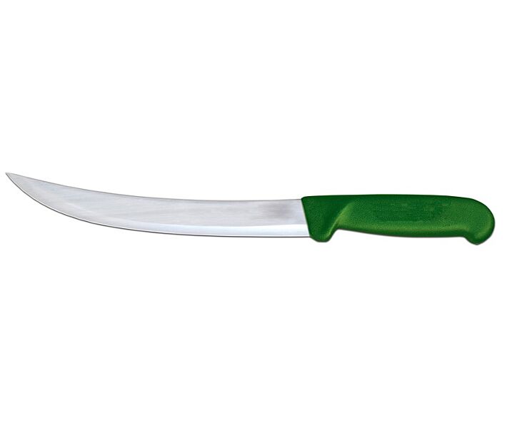 Omcan 10" Breaking Knife with Green Polypropylene Handle - CA