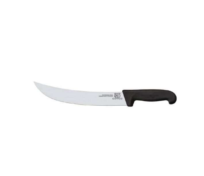 Omcan 12" Steak Knife with Super Fiber Black Handle - USA