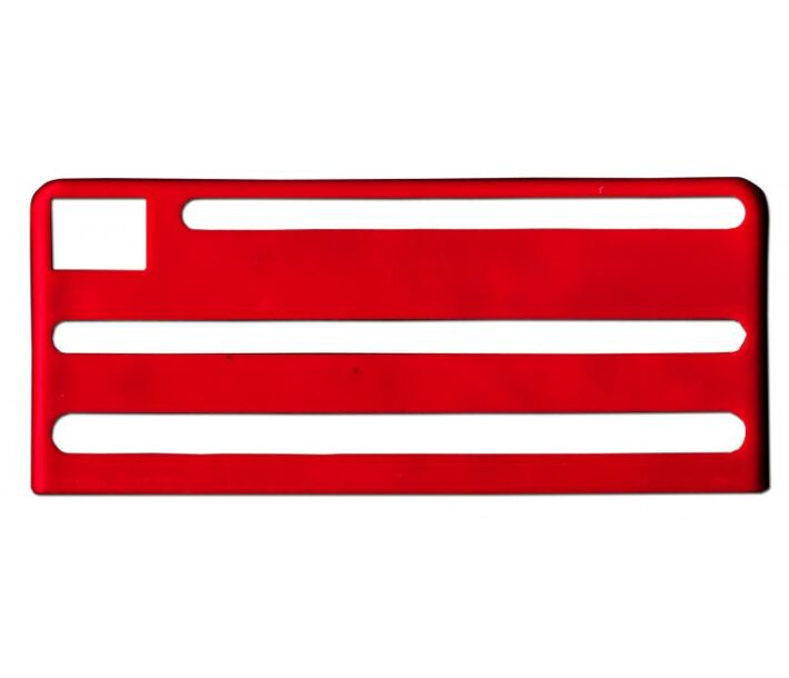 Omcan Red Insert for Extra Small Stainless Steel Knife Racks - USA