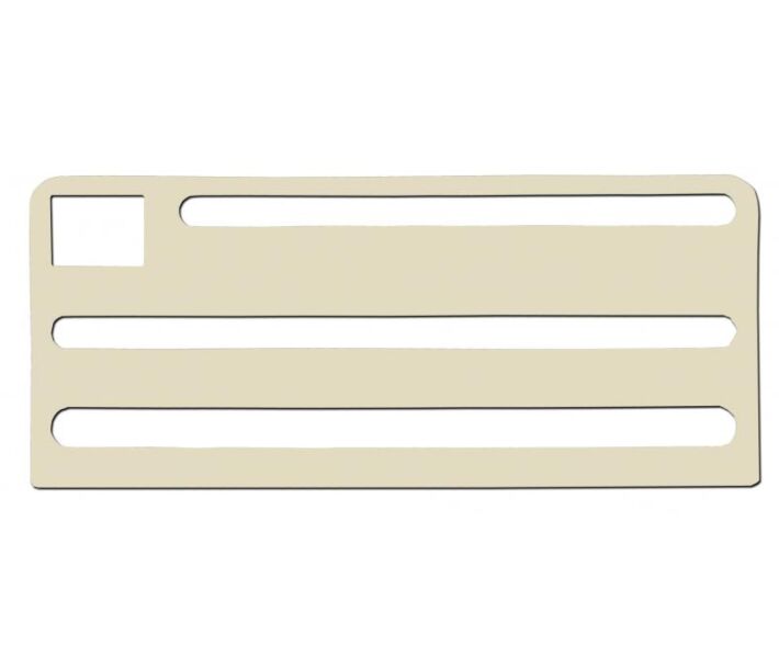 Omcan Tan Insert for Extra Small Stainless Steel Knife Racks - USA
