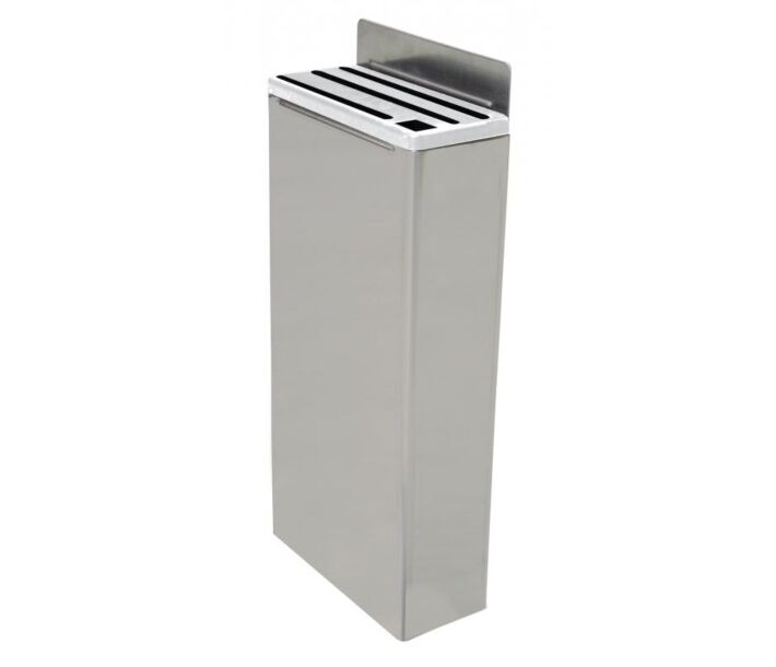 Omcan Extra Small Stainless Steel Knife Rack with White Plastic Insert - CA