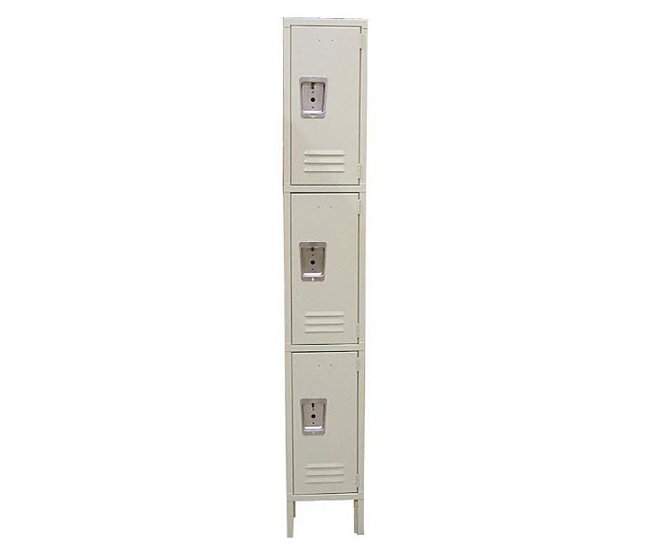Omcan Steel Painted 3-Tier Locker - USA