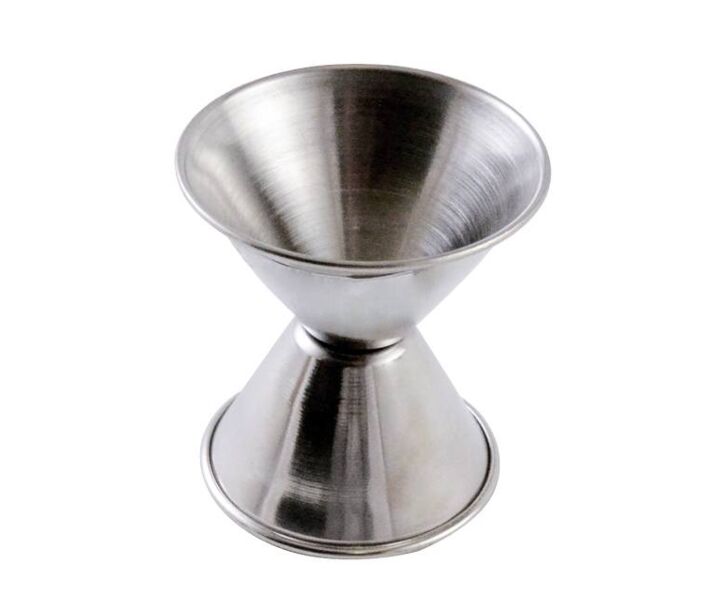 Omcan 1/2 oz. and 1 oz. Stainless Steel Jigger - USA