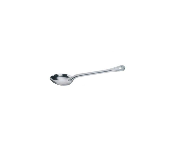 Omcan 13" Heavy-Duty Solid Stainless Steel Basting Spoon - USA