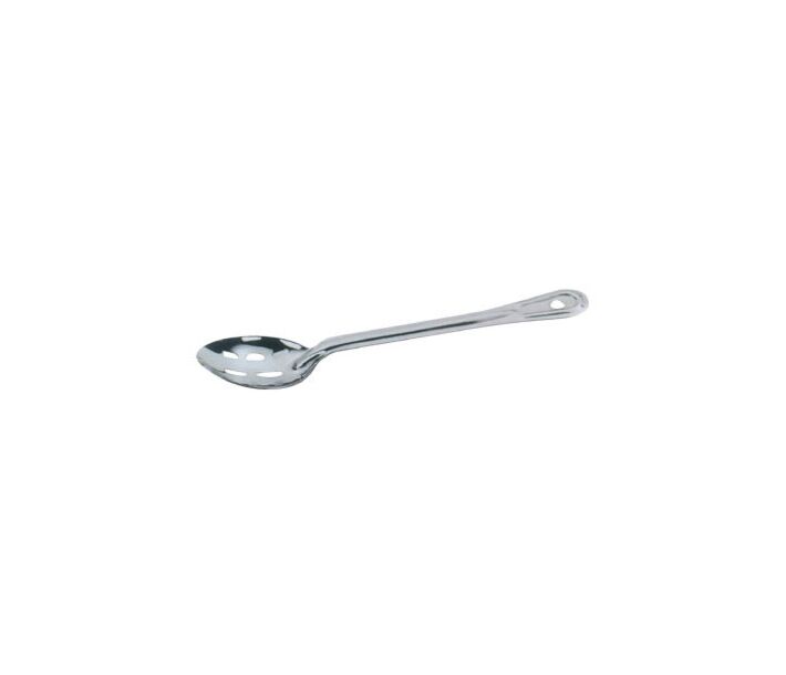 Omcan 21" Heavy-Duty Slotted Stainless Steel Basting Spoon - CA
