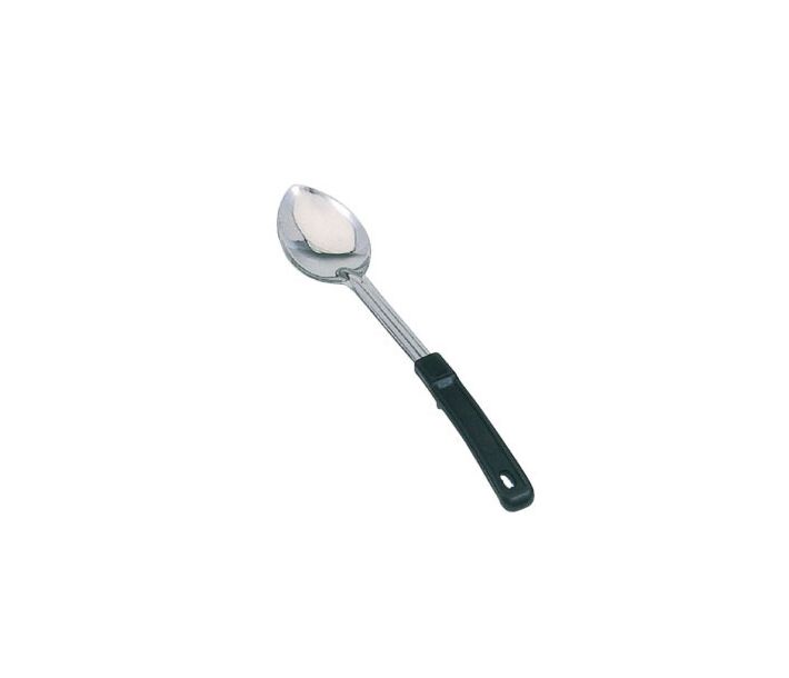 Omcan 13" Solid Stainless Steel Basting Spoon with Stop-Hook Handle - CA