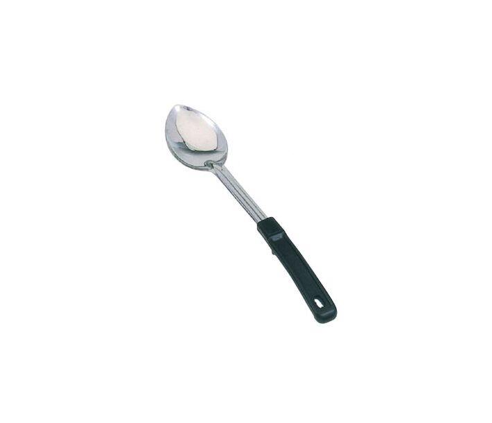 Omcan 15" Solid Stainless Steel Basting Spoon with Stop-Hook Handle - CA
