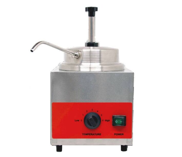 Omcan Countertop Stainless Steel Food Warmer with 3.5 qt capacity (with Spout and Pump) - USA