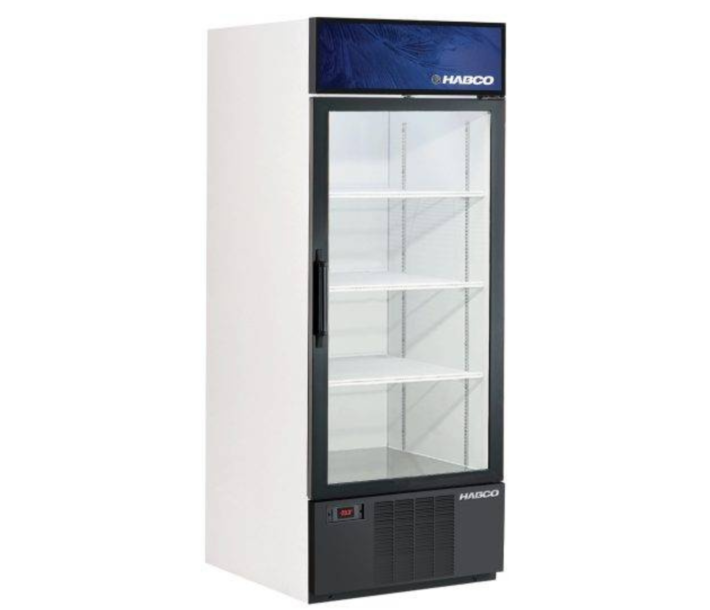 HABCO SF28HCBXM 30.5" Single Glass Swing Door Merchandiser Freezer 28 Cu.Ft. - 115V, 0.75HP - CA