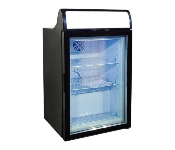 Zanduco 23" Countertop Display Freezer with Top Lightbox and 98L Capacity - 110V, 158W - USA