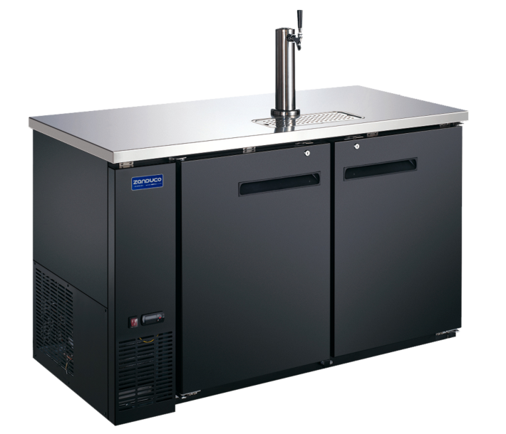 Zanduco 59" Two-Door Kegerator/Beer Dispensers with 1 Tap and 547L Capacity - 115V - CA