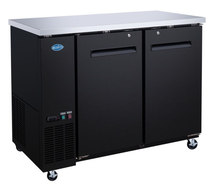 Zanduco 48" Two Solid Door Back Bar Refrigerator - 335L - CA