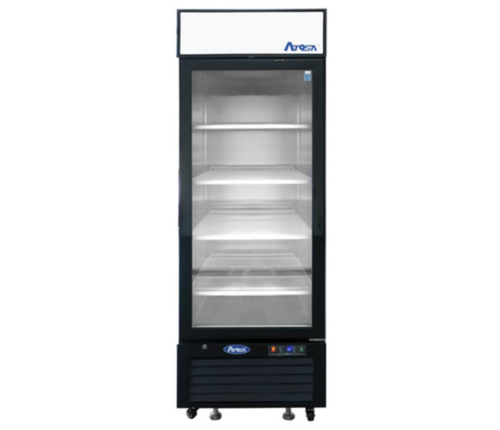 Atosa MCF8720GR 27" Bottom Mount Single Glass Door Reach In Merchandiser Freezer - CA