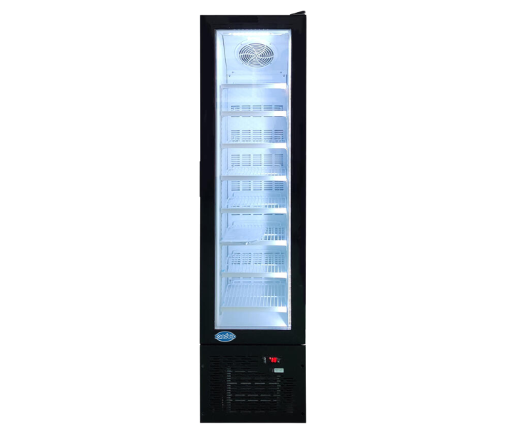 Zanduco 16.5" Single Glass Door Reach-in Merchandiser Freezer - 105L - USA