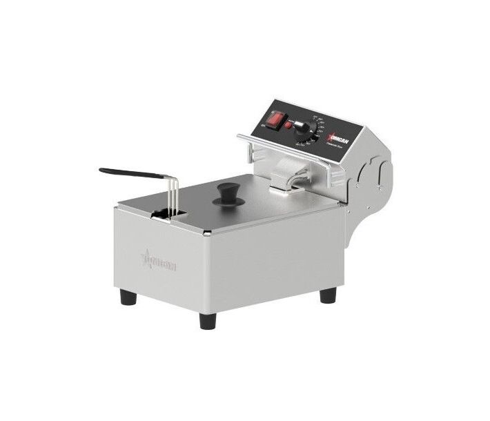 Omcan Elite Series 10lb. Electric Countertop Single Basket Deep Fryer - 120V, 1800W - USA