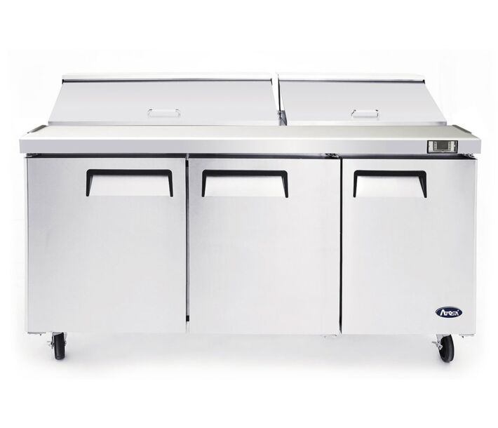 Atosa MSF8308GR 72" 30 Pan Mega Top Refrigerated Sandwich Prep Table - CA