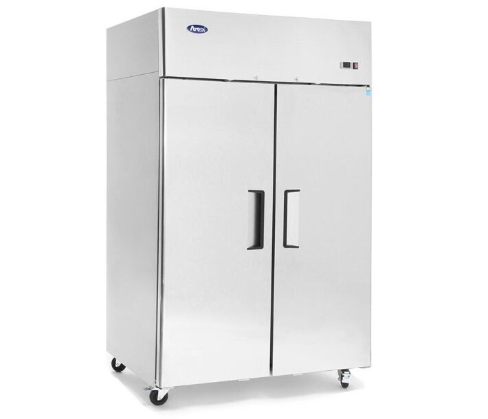 Atosa MBF8002GR Top Mount Solid Two Door Reach-In Freezer - CA