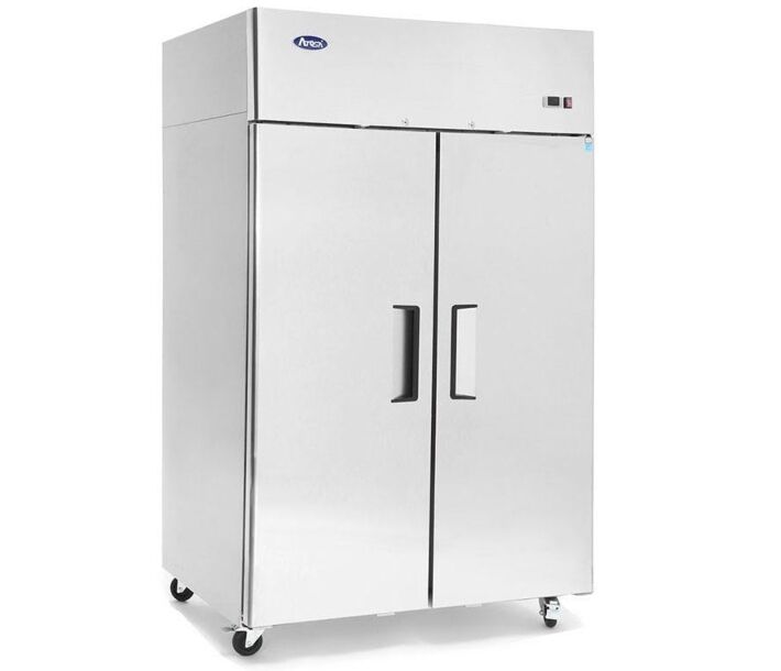 Atosa MBF8005GR Top Mount Solid Two Door Reach-In Refrigerator - CA